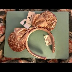 Disney Parks Rose Gold Minnie Ears